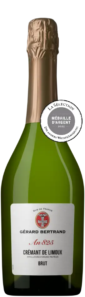 Gérard Bertrand An 825 Crémant de Limoux Brut 2022 | Champagner aus Languedoc-Roussillon, Frankreich | 0.75l
