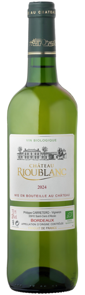 Château Rioublanc Bordeaux Blanc BIO 2024