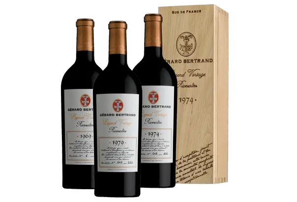 Weinpaket 3er HK Gérard Bertrand Rivesaltes 1969,1974,1979 | Probierpaket zum Kennenlernen