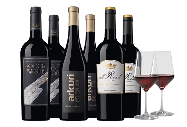 SCHULER Weinabo 6er MeinWein-Abo Rotwein Geschenk | 6 Flaschen | 4 Pakete im Jahr